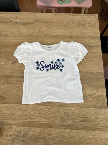 T-shirt manches courtes fille taille 3 ans Zeeman 