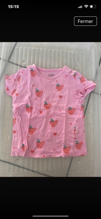 Tee shirt fraise