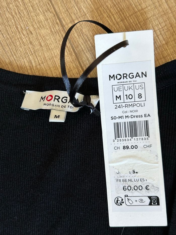 Robe pull noire neuve avec dentelle Morgan taille M (valeur 60€) - photo numéro 9
