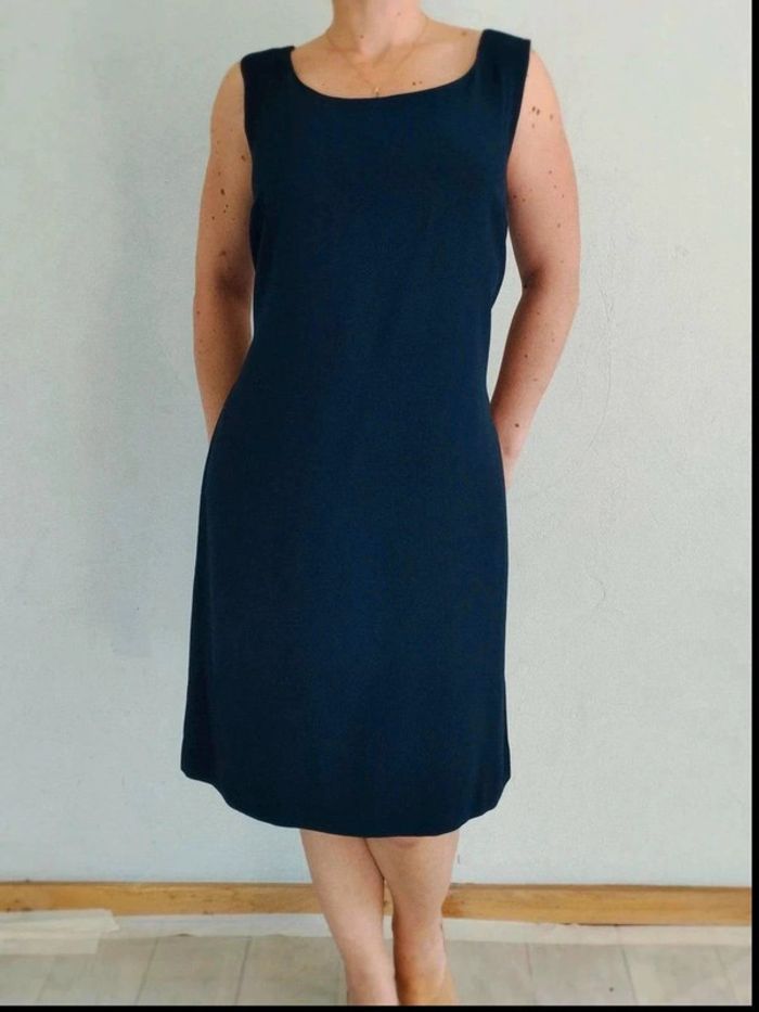 Robe chasuble - Bleu Marine - Duncan - IT 46 = FR 42 - Excellent État - photo numéro 3