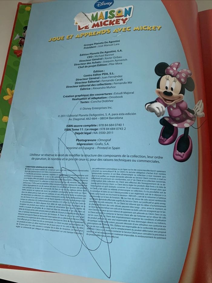 Livre Enfant La maison de Mickey n°11 - Le Rouge ! Disney Junior - Altaya - photo numéro 3