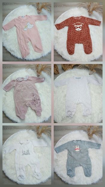 Lot pyjamas 1 mois