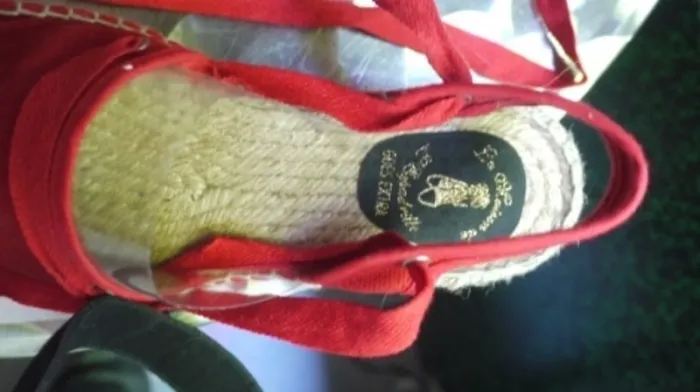 espadrilles rouges compensée - photo numéro 4