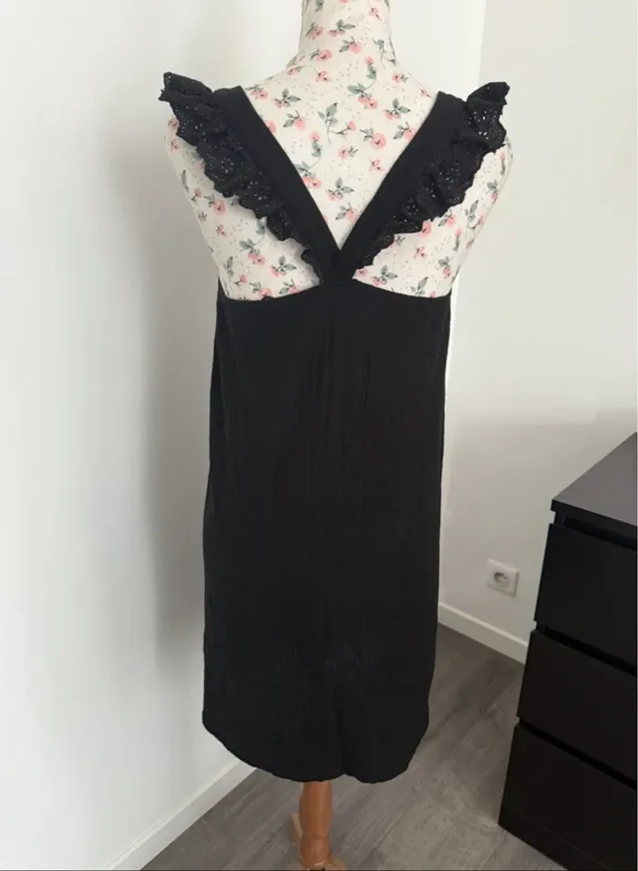 Robe d'été noire Camaïeu taille S ou 36 - photo numéro 5