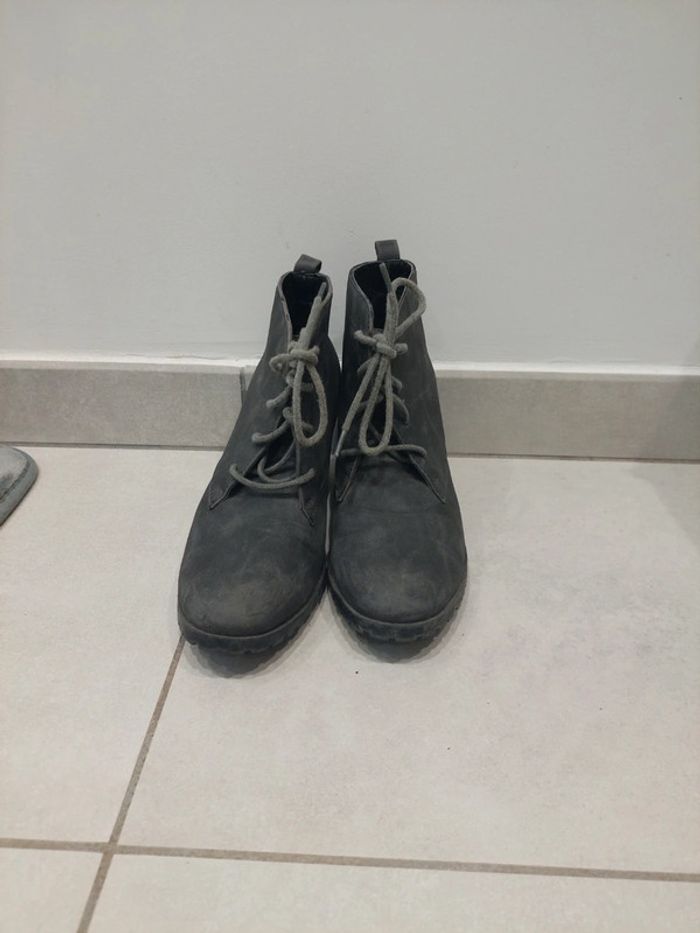 Bottines grises femme t38 - photo numéro 2