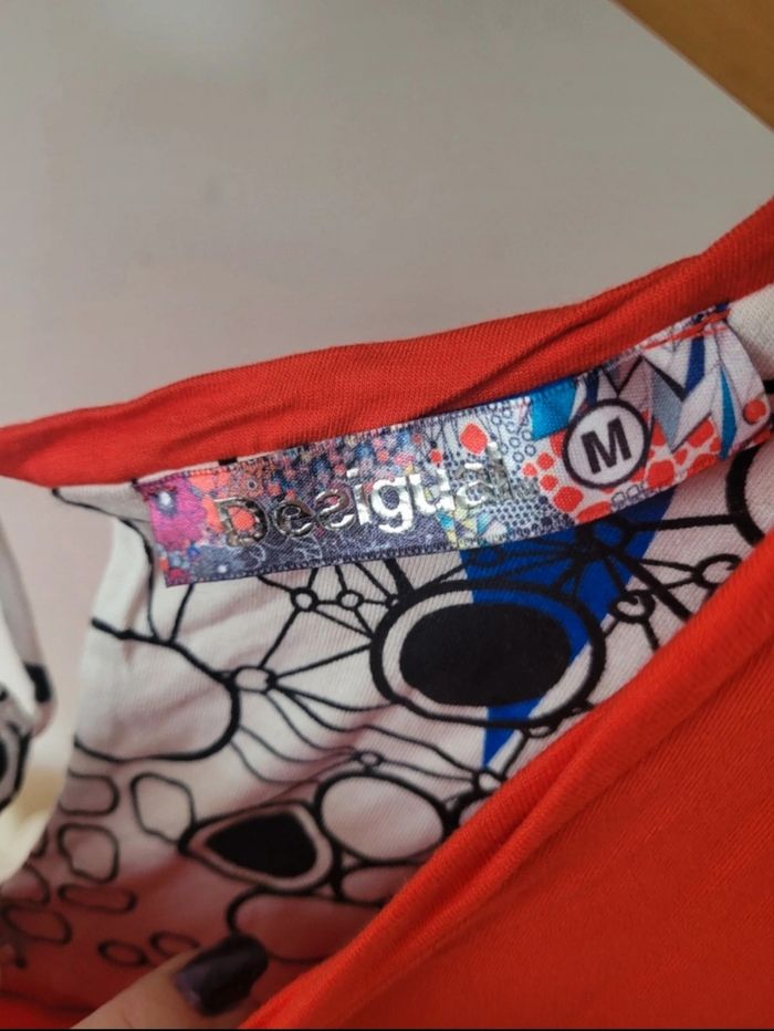 Tee-shirt manches courtes Rouge desigual - photo numéro 3