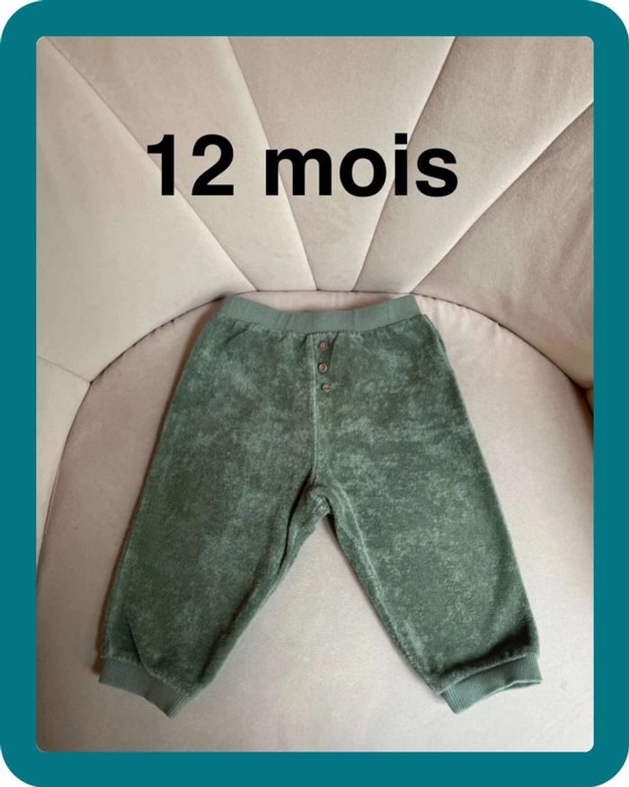 Pantalon confort 100% coton éponge 12 mois - Bout'chou