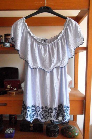 Blouse femme, épaules dénudées, taille L 42, M&S Mode