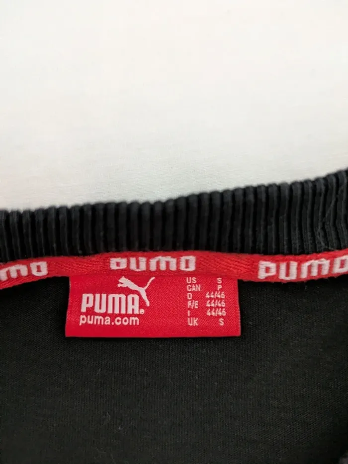 T-shirt brodé Puma - taille S - logo brodé - photo numéro 4