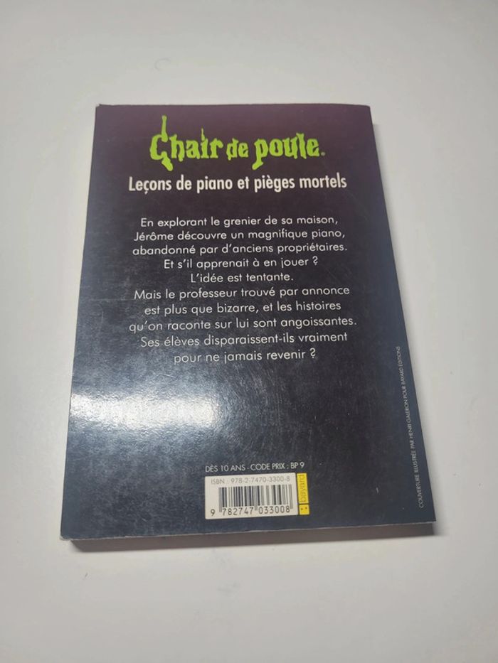 Chair de poule . Leçons de piano et pièges mortels - photo numéro 2