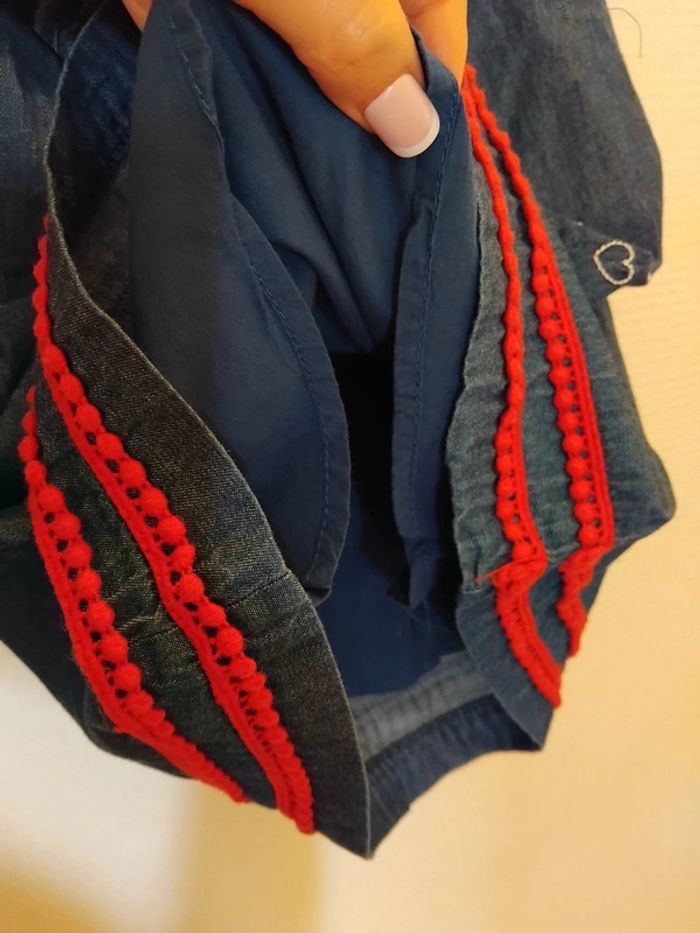 Robe en jeans léger fille 6mois - photo numéro 4