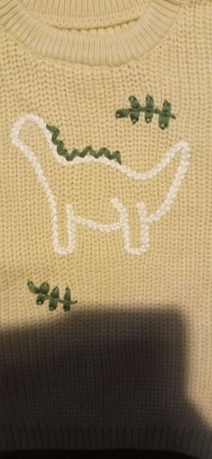 pull bébé motif dinausore ( 24/36 mois) - photo numéro 5