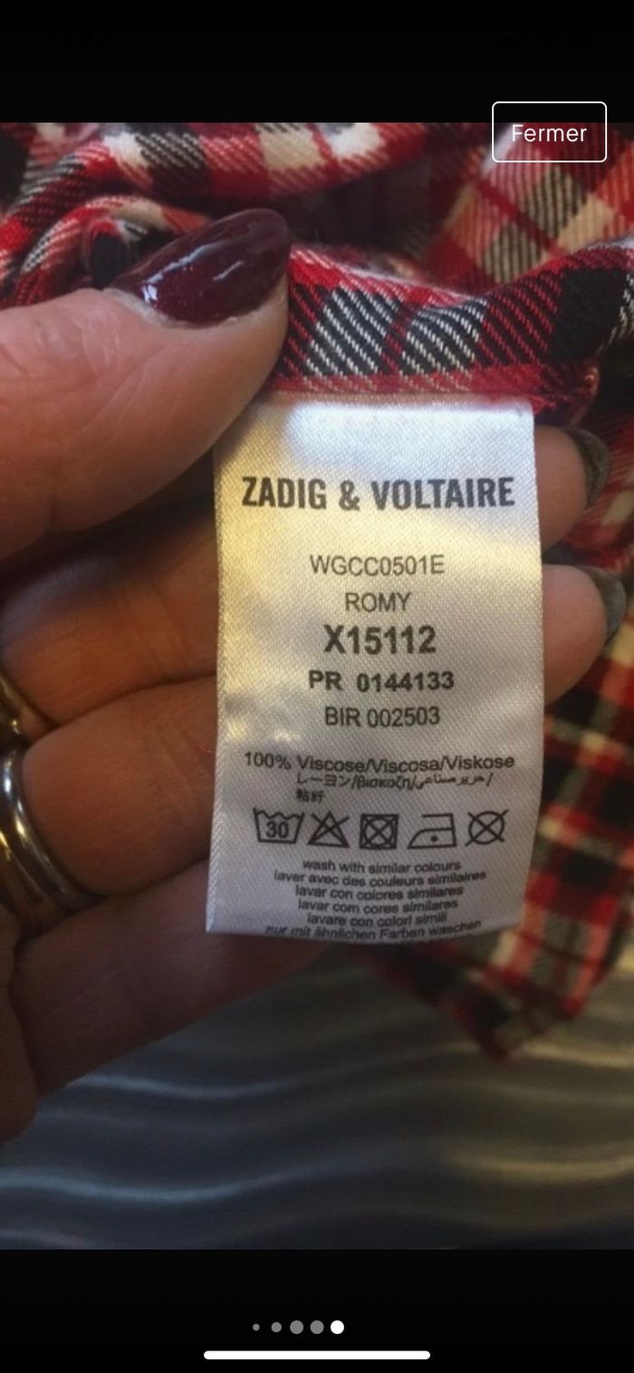 Chemise fille zadig et Voltaire 10 ans - photo numéro 5