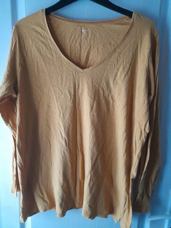 T-shirt moutarde manches longues 46/48