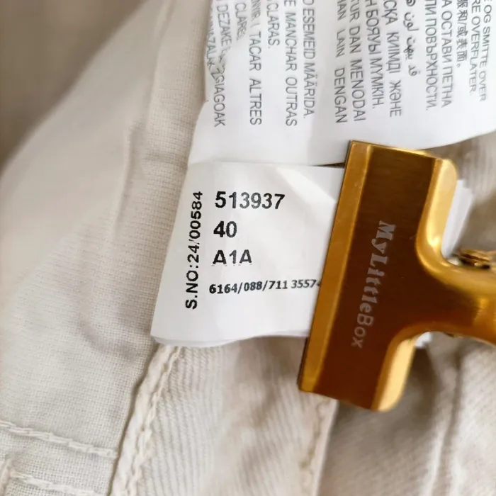 Pantalon coupe mom beige en velours côtelé Zara taille 40 100% coton A1489 - photo numéro 10