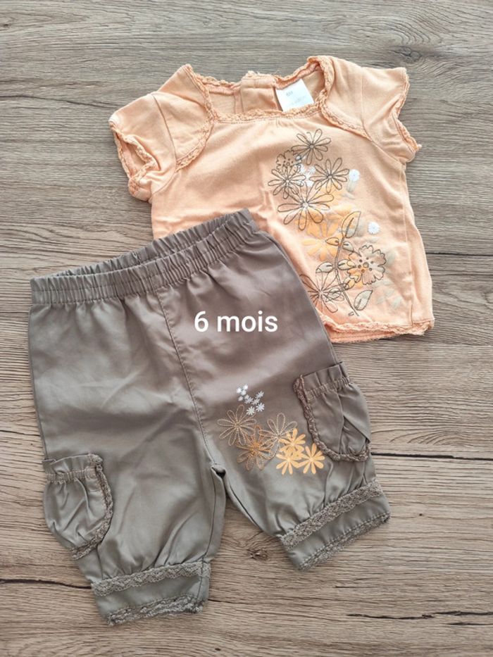 Ensemble léger fille 6 mois