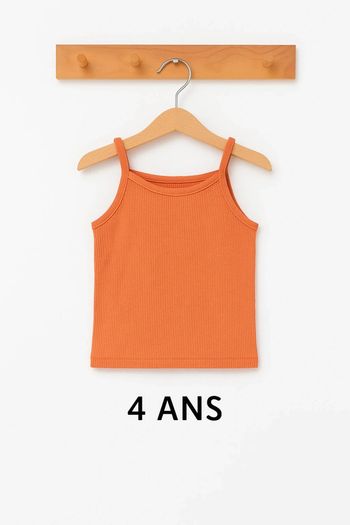 🌟 Joli débardeur orange - Filles 4 ans - 🌟