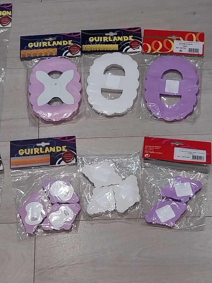 Lot de 20 décorations de fête en papier - photo numéro 2