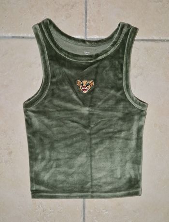 Débardeur velours le roi lion undiz XS comme neuf 
