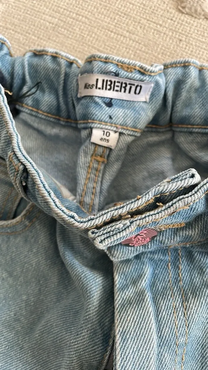 Short en jean Miss Liberto – Taille 10 ans - photo numéro 3