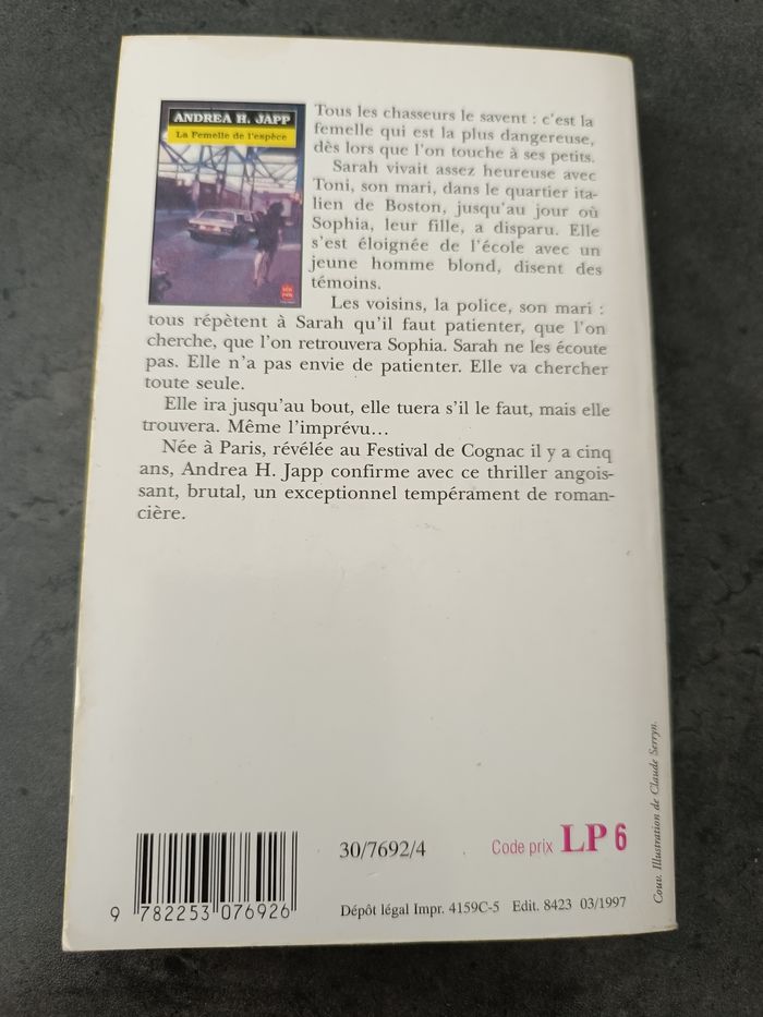 La femelle de l'espèce - Andrea H.Japp - photo numéro 2