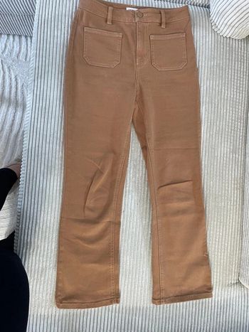 Pantalon évasée marron