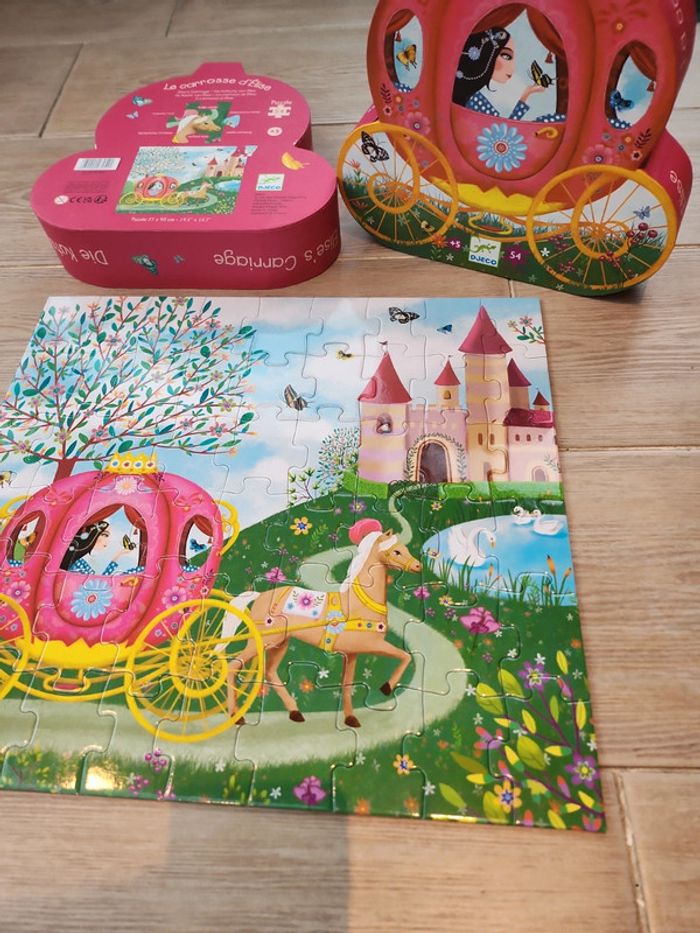 Puzzle djeco 54 pièces le carrosse d Élise - photo numéro 4