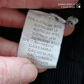 Pull noir cachemire t34/36