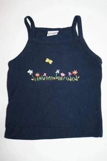 Top à bretelles bleu marine 3 ans