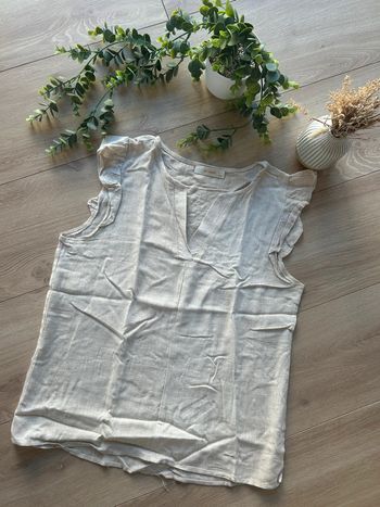 Blouse en lin beige taille S/M
