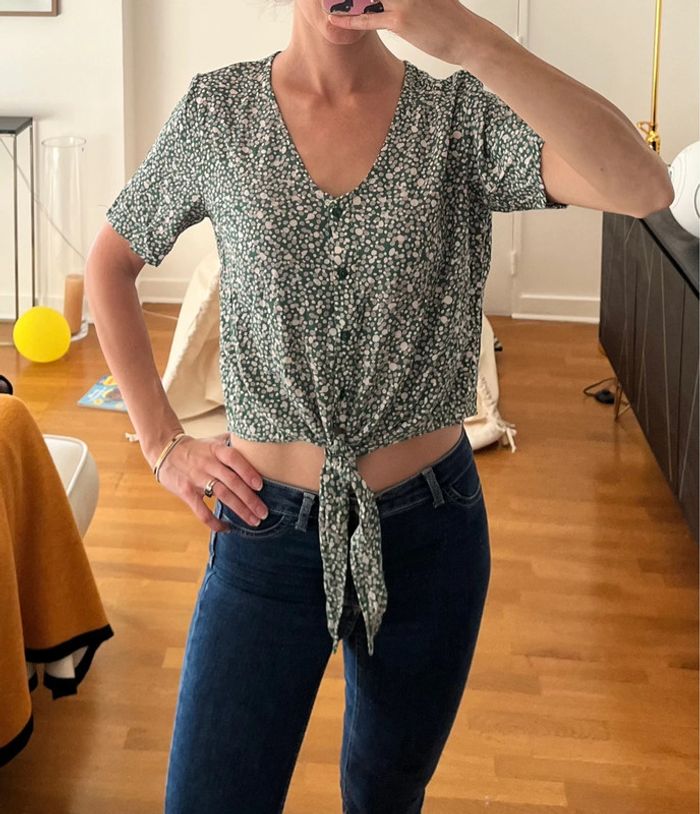 Blouse manches courtes bohème