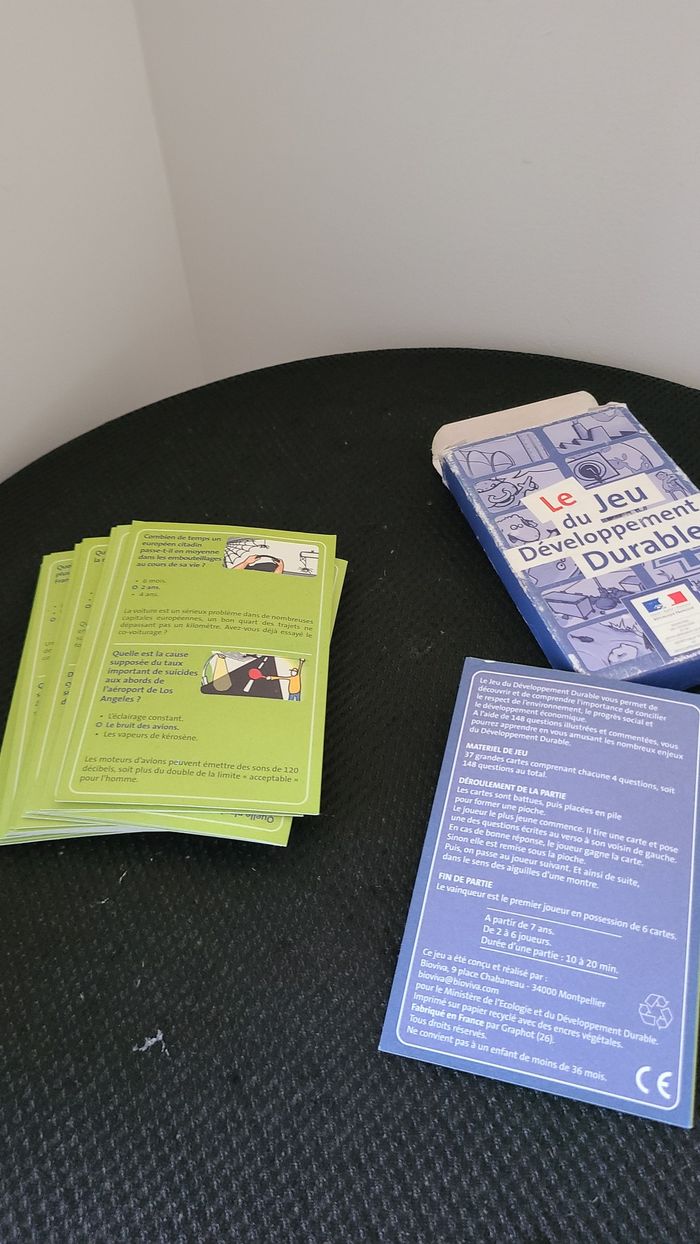 Le jeu de carte du développement durable Jeu de carte édition bioviva pour le ministère de l’écologi - photo numéro 2