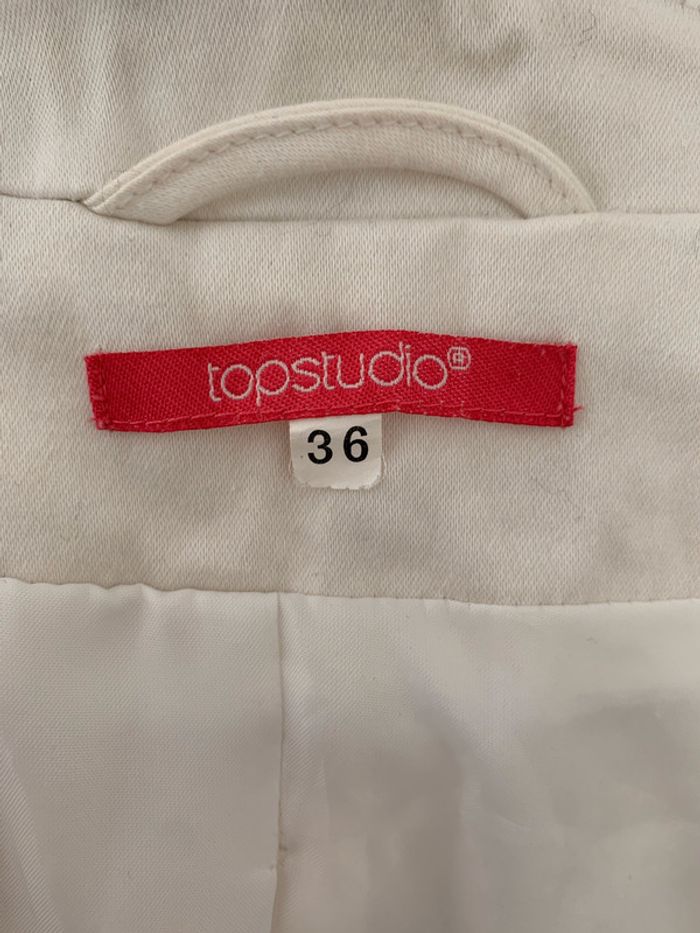 Veste tailleur / Blazer blanche 36 - photo numéro 4