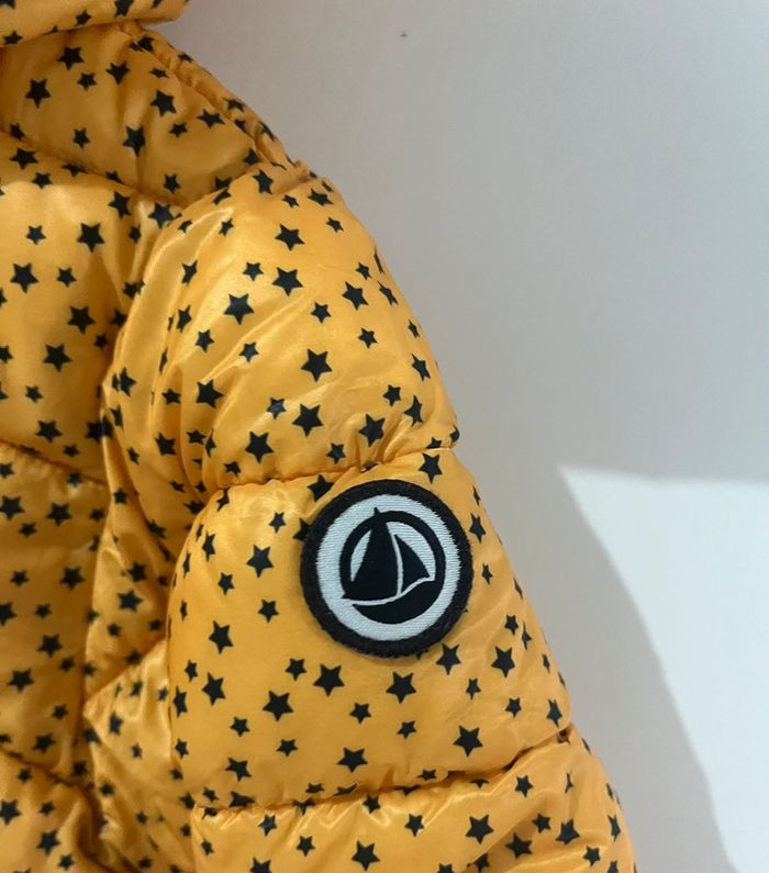 Doudoune à capuche jaune étoile - 6 mois - Petit Bateau - photo numéro 3