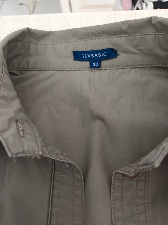 Veste légère Tex taille 40 vert kaki - photo numéro 5