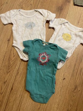 Lot de 3 body manche courte 3 mois