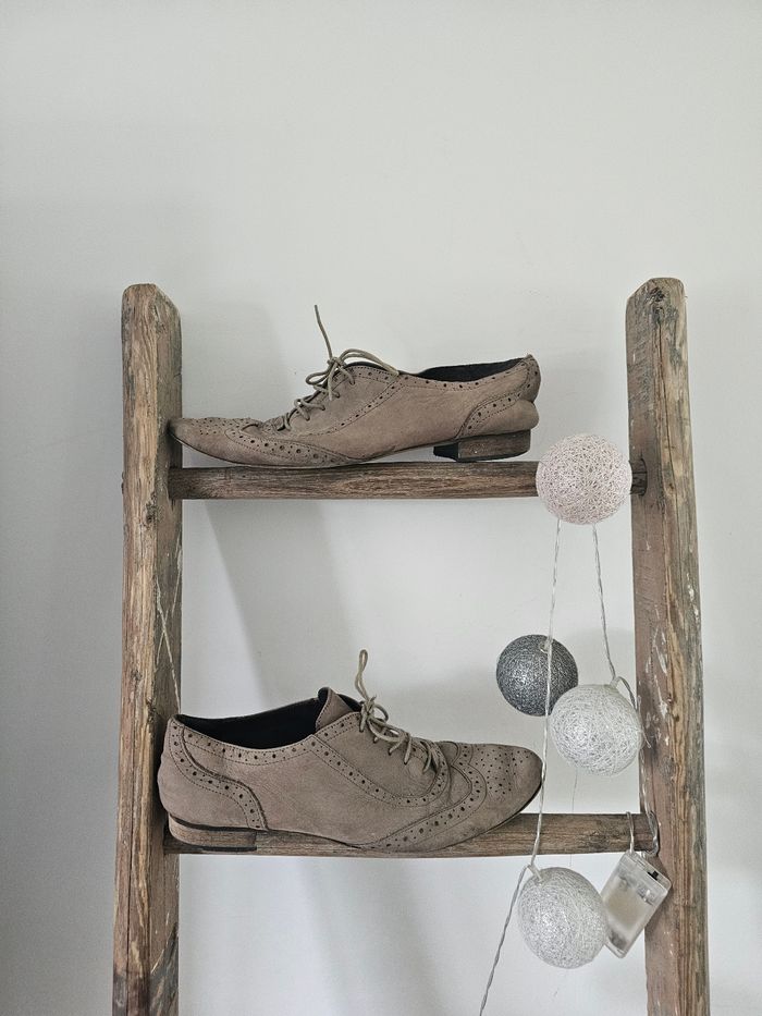 Derbies taille 40 beige