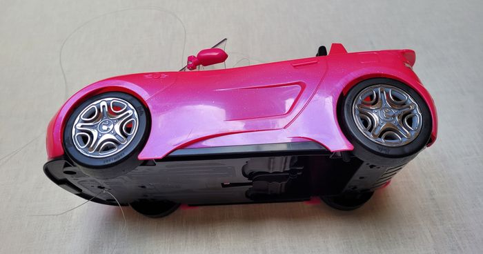 Barbie Voiture Cabriolet Rose pour poupée - photo numéro 6