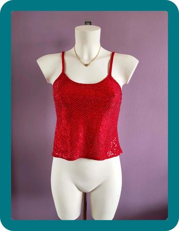 Débardeur rouge Y2k