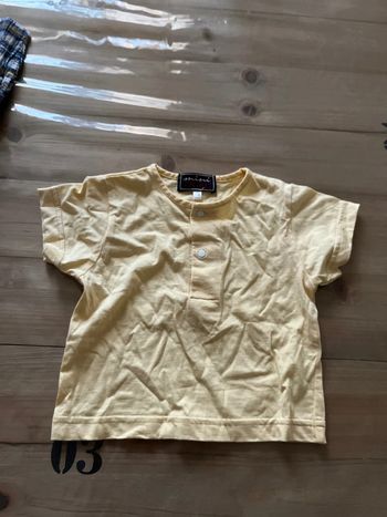 T-shirt jaune 6 mois