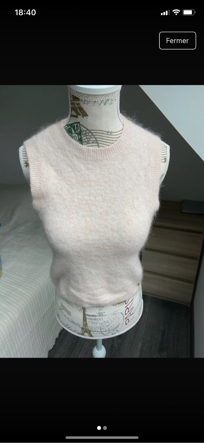 Pull col en V hiver taille O de marque Des petits hauts