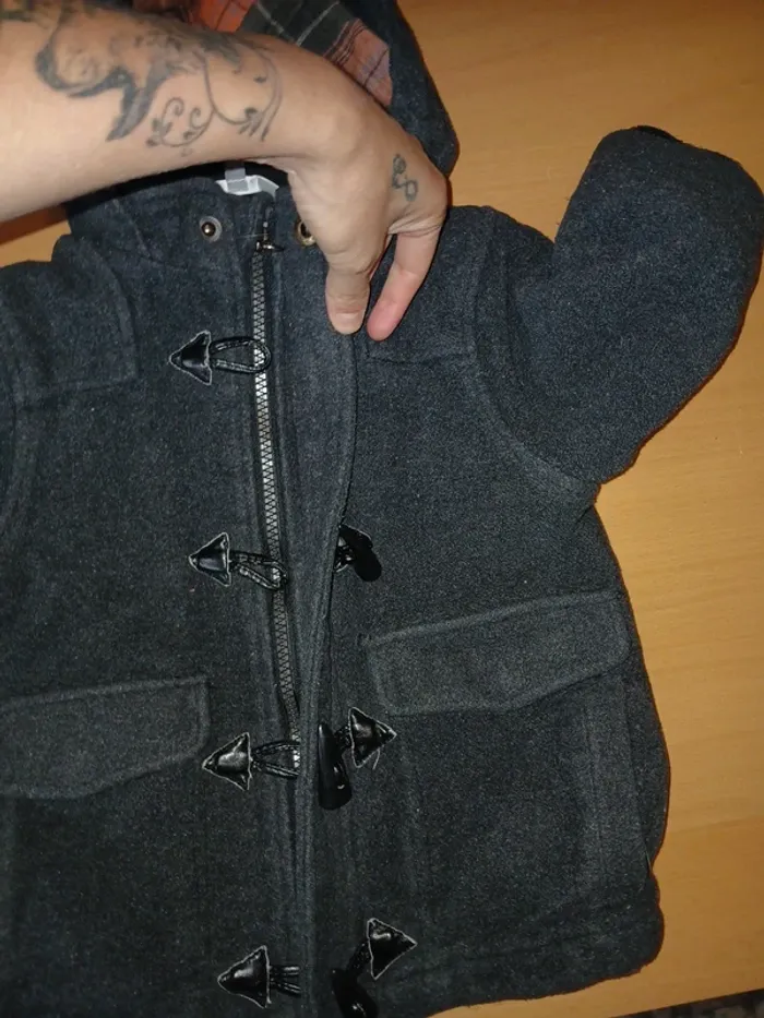 Manteau chaud 24mois noir - photo numéro 9