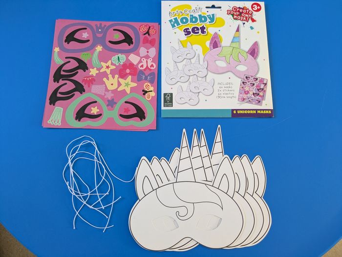 Lot de 4 masques licornes