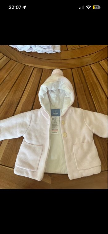 Gilet jacadi rose neuf