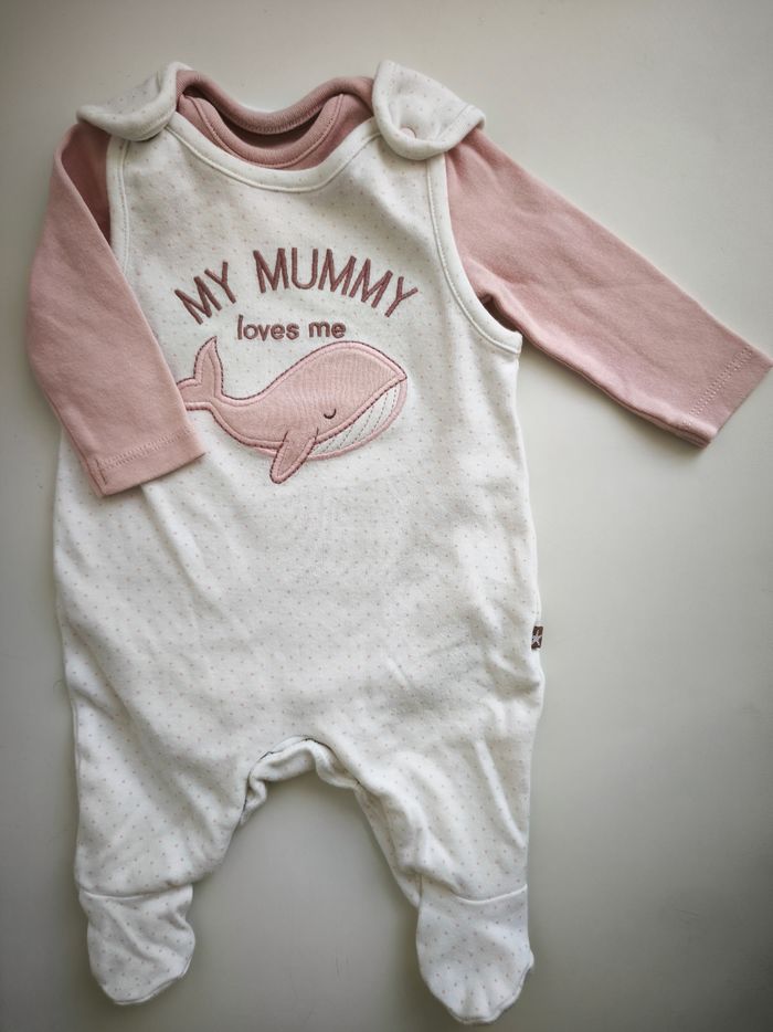 Lot bodies et salopettes bébé fille 1 mois - photo numéro 3