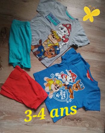 Pyjamas garçon été 3-4 ans très bon état 