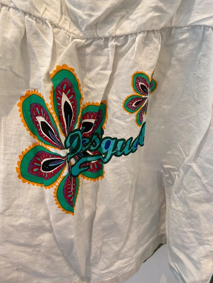 Debardeur tunique desigual vert paon - photo numéro 4