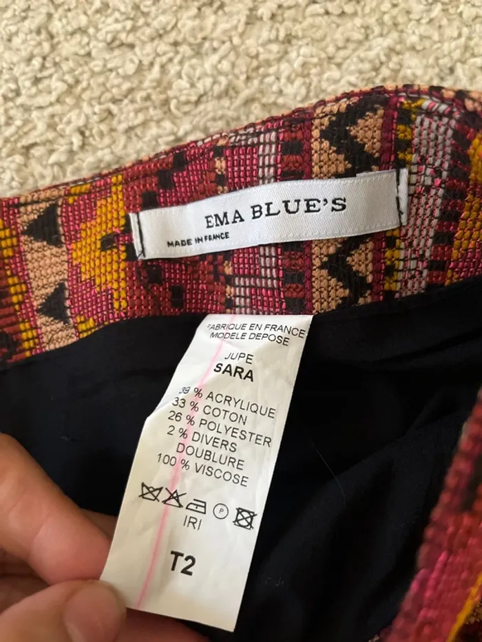 Jupe SARA de la marque Ema Blue´s T. 38/M - photo numéro 3
