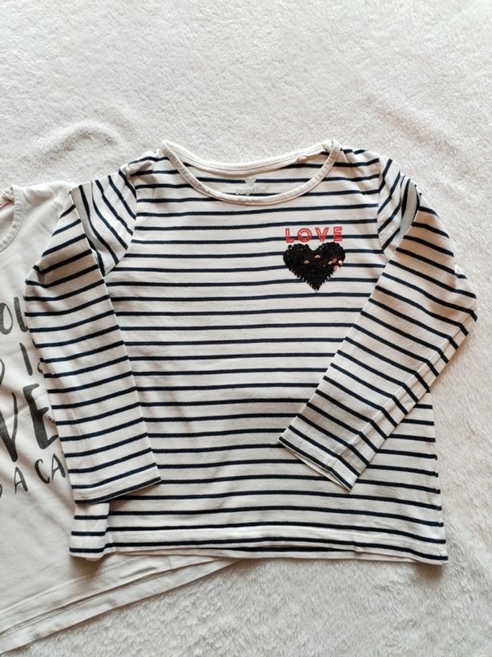 Lot 3 Tshirts manches longues Lupilu 4 ans - photo numéro 4