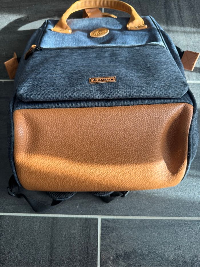 Sac cabaïa gris foncé et marron - photo numéro 3